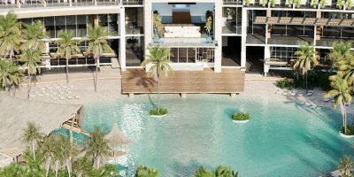 bird eye view of outdoor pool